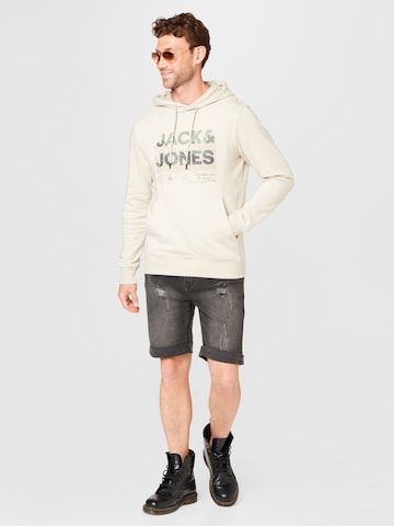 JACK & JONES Mikina 'Trek' – béžová