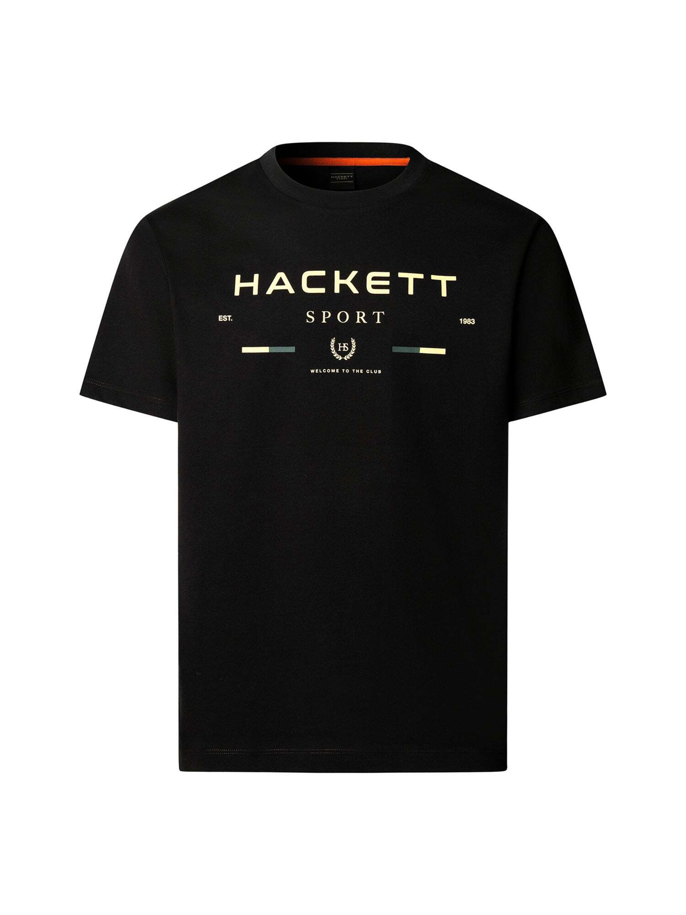 Maglietta di Hackett London in nero: frontale