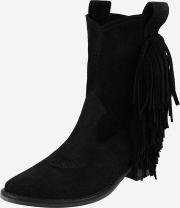 Zadig & Voltaire Cowboy Boots in Black: front