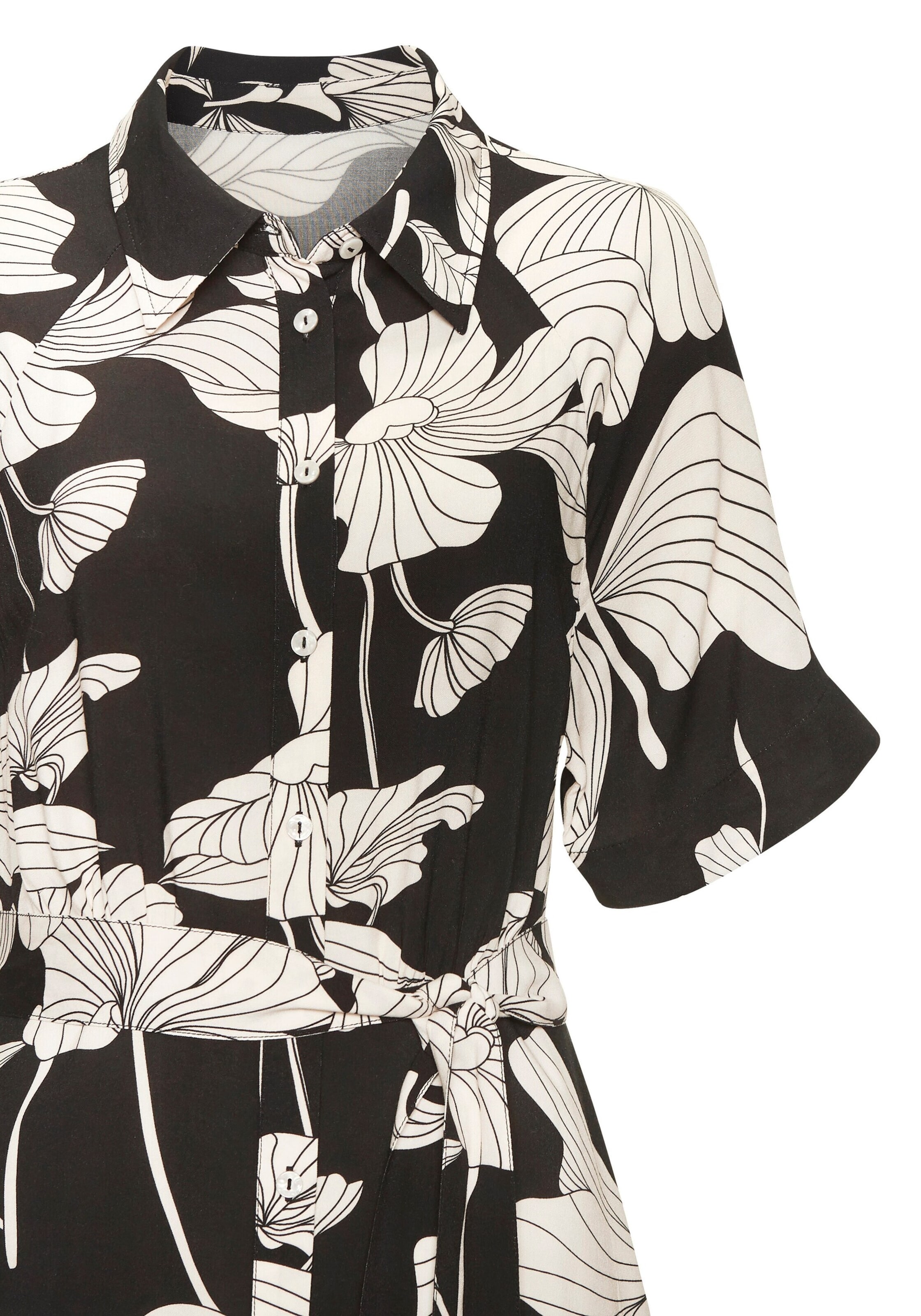 VIVANCE - Vestido camisero en negro