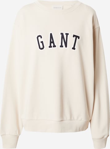 Felpa di GANT in beige: frontale