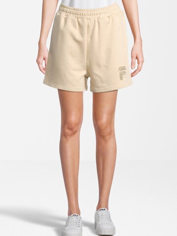 FILA Regular Broek 'BALVE' in Beige: voorkant