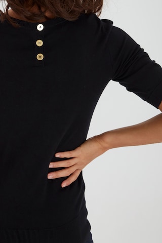 PULZ Jeans Sweater 'PZSARA' in Black