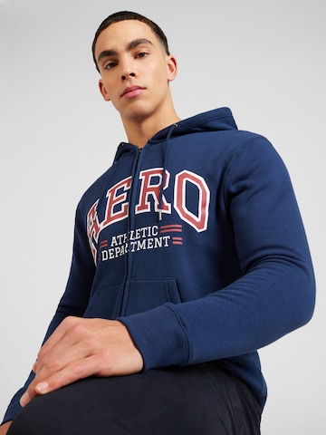 AÉROPOSTALE Sweatjacke 'ATHLETIC' in Blau