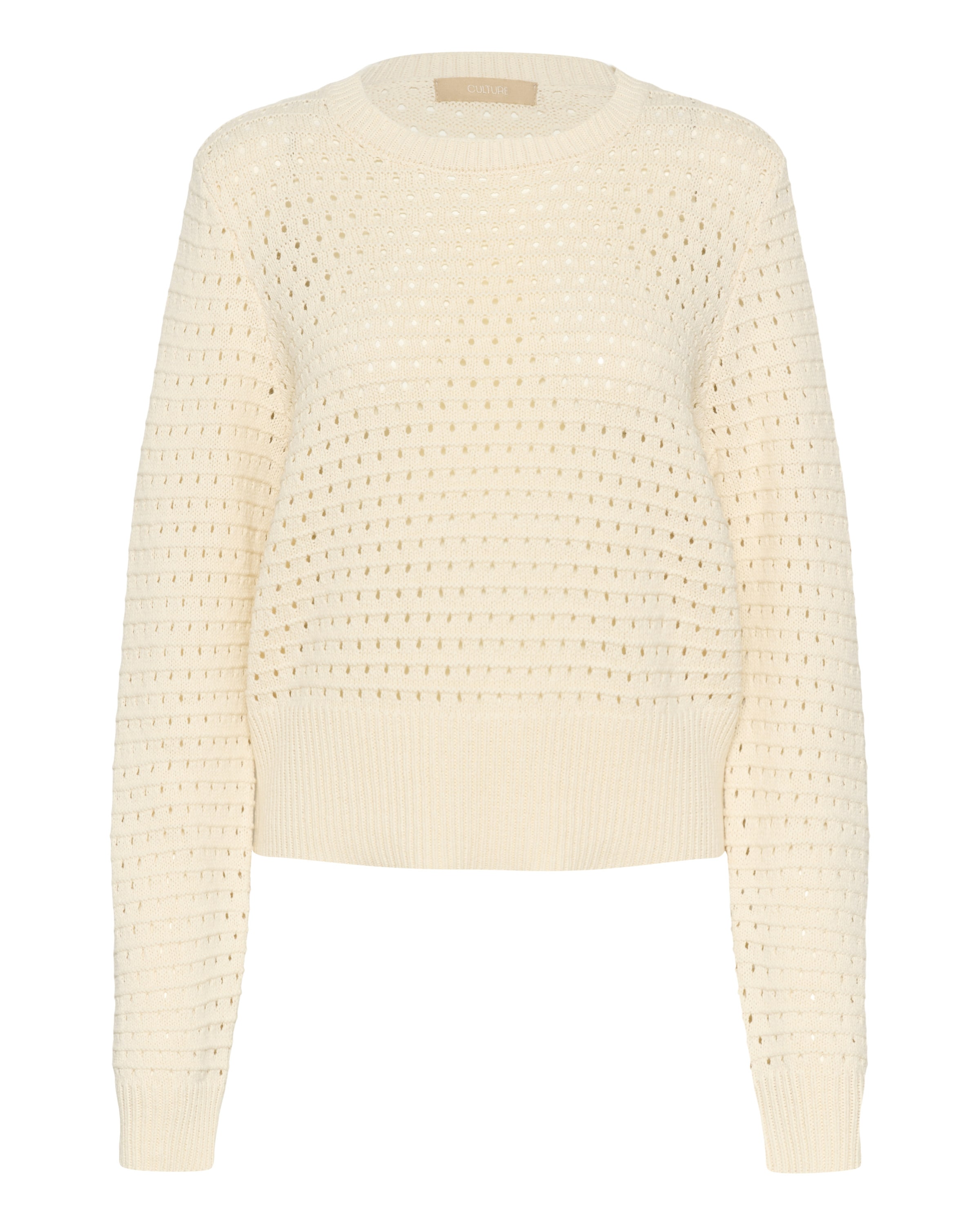 CULTURE Trui 'CUcallum' in Beige: voorkant