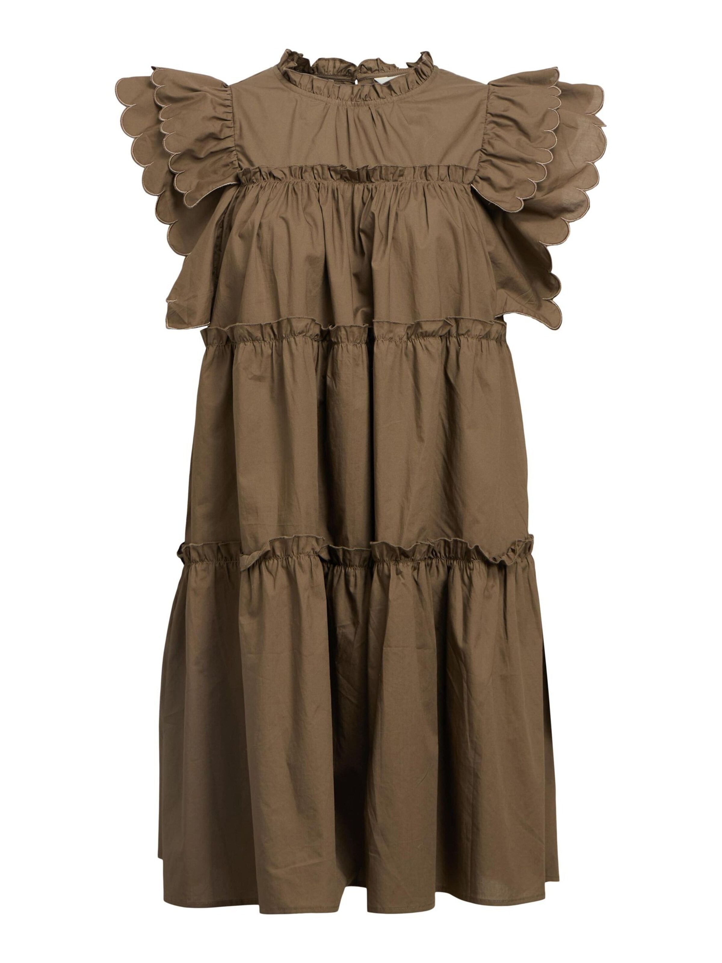 Robe 'OBJHope' OBJECT en marron : devant