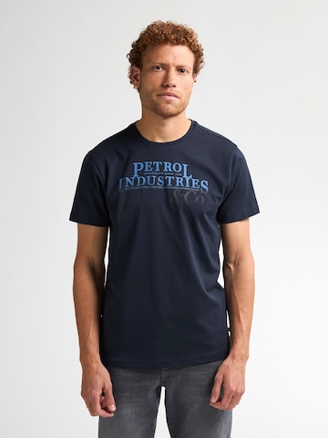 Petrol Industries Shirt 'Classic' in Blauw: voorkant