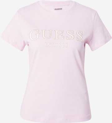 rozā GUESS T-Krekls 'NYRA': no priekšpuses