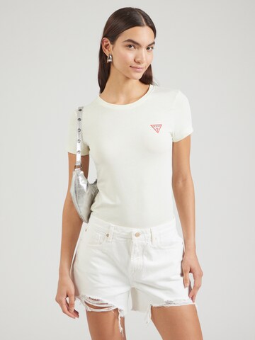 T-shirt GUESS en vert : devant