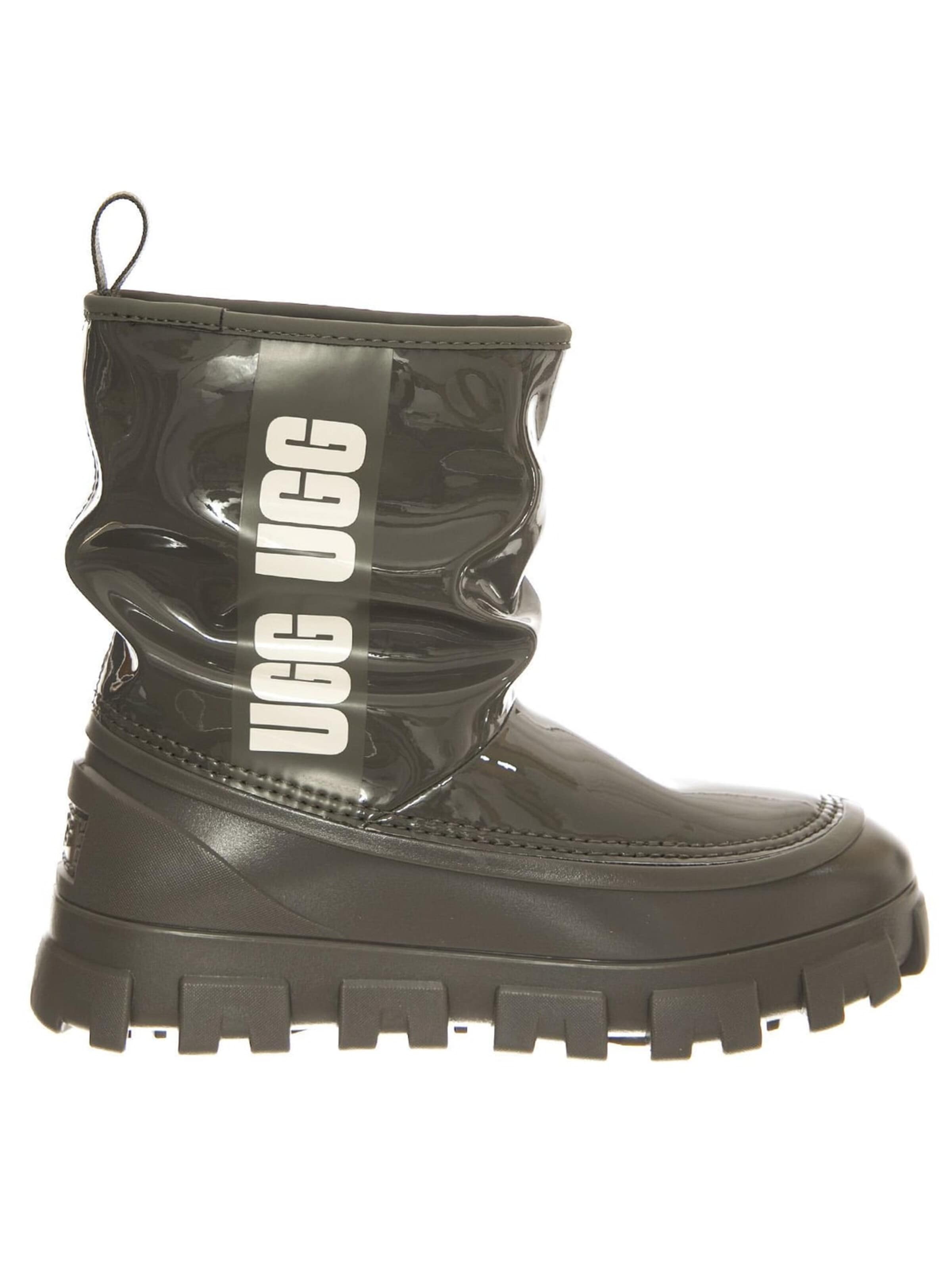 Bottes 'W Classic Brellah Mini Burnt / Olive' UGG en vert : devant