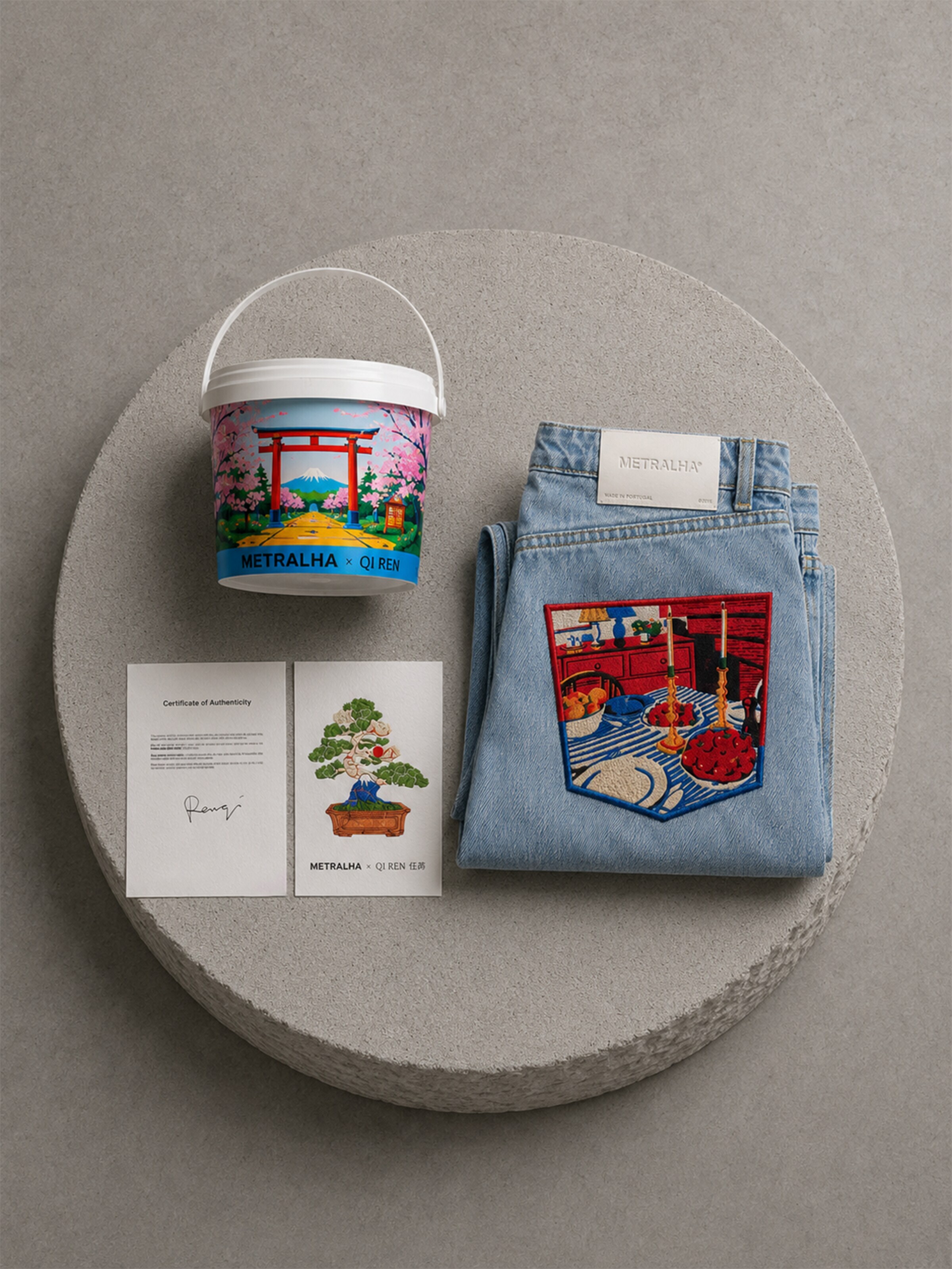 METRALHA Loosefit Jeans 'METRALHA X QI REN' in Blauw