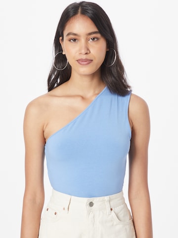 WEEKDAY Top 'Cindy' in Blauw: voorkant