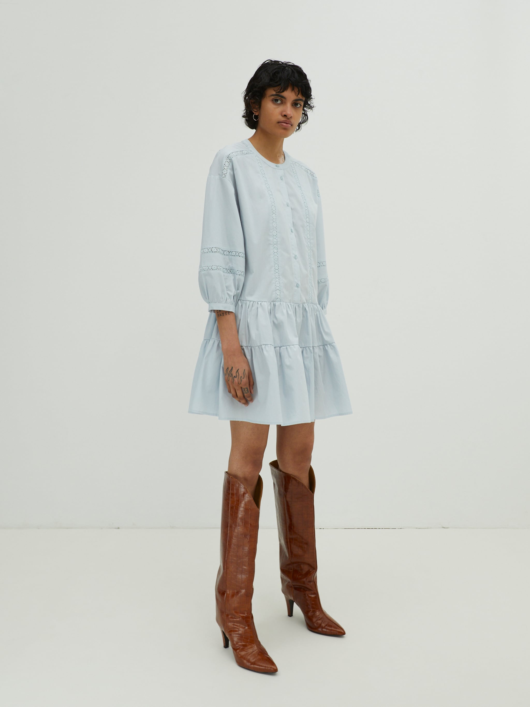 EDITED Producten Blousejurk 'Despina' Blauw