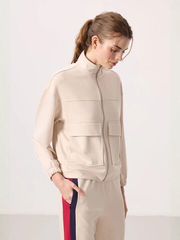Tommy Life Sweatvest 'Oberteile' in Beige