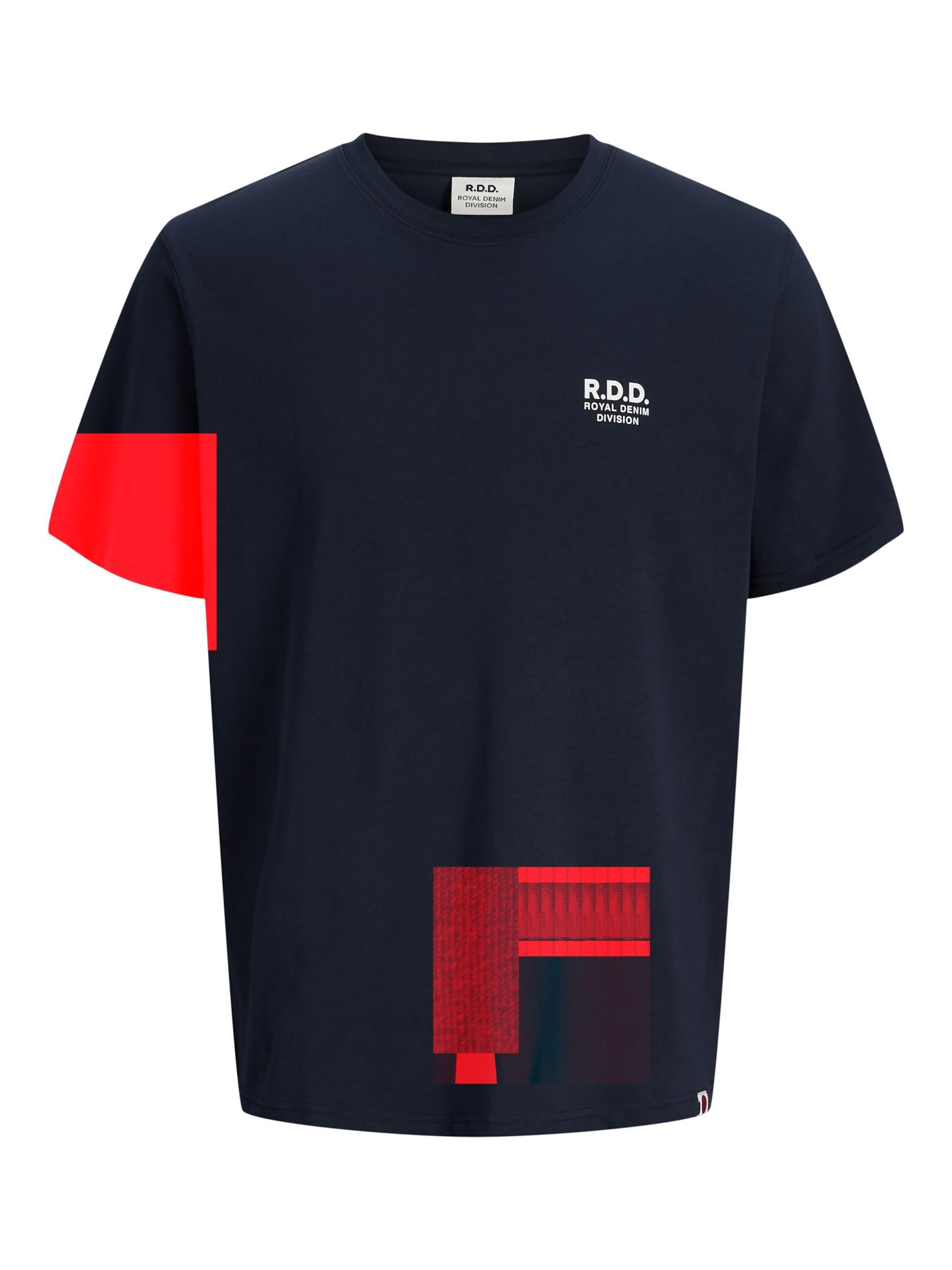 T-Shirt R.D.D. ROYAL DENIM DIVISION en rouge : devant