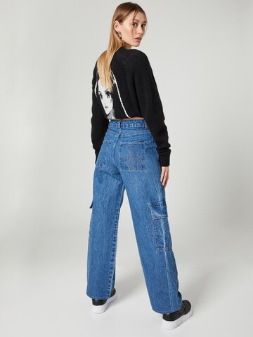 VIERVIER Wide leg Jeans 'Bianca' i blå