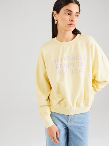 WRANGLER Sweatshirt i gul: forside