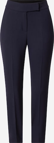 s.Oliver BLACK LABEL Tapered Pleated Pants 'Sue' in Blue: front