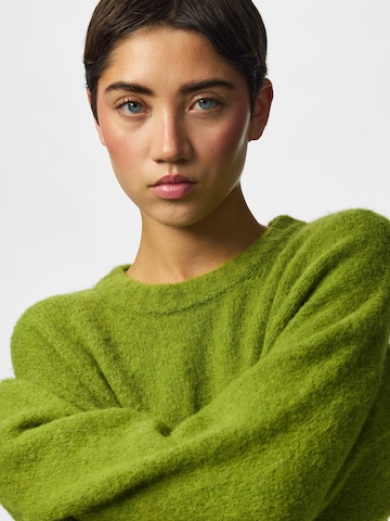 PIECES Sweater 'PCTina' in Green
