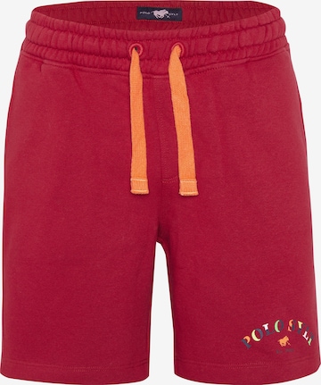 Polo Sylt Regular Pants in Red: front