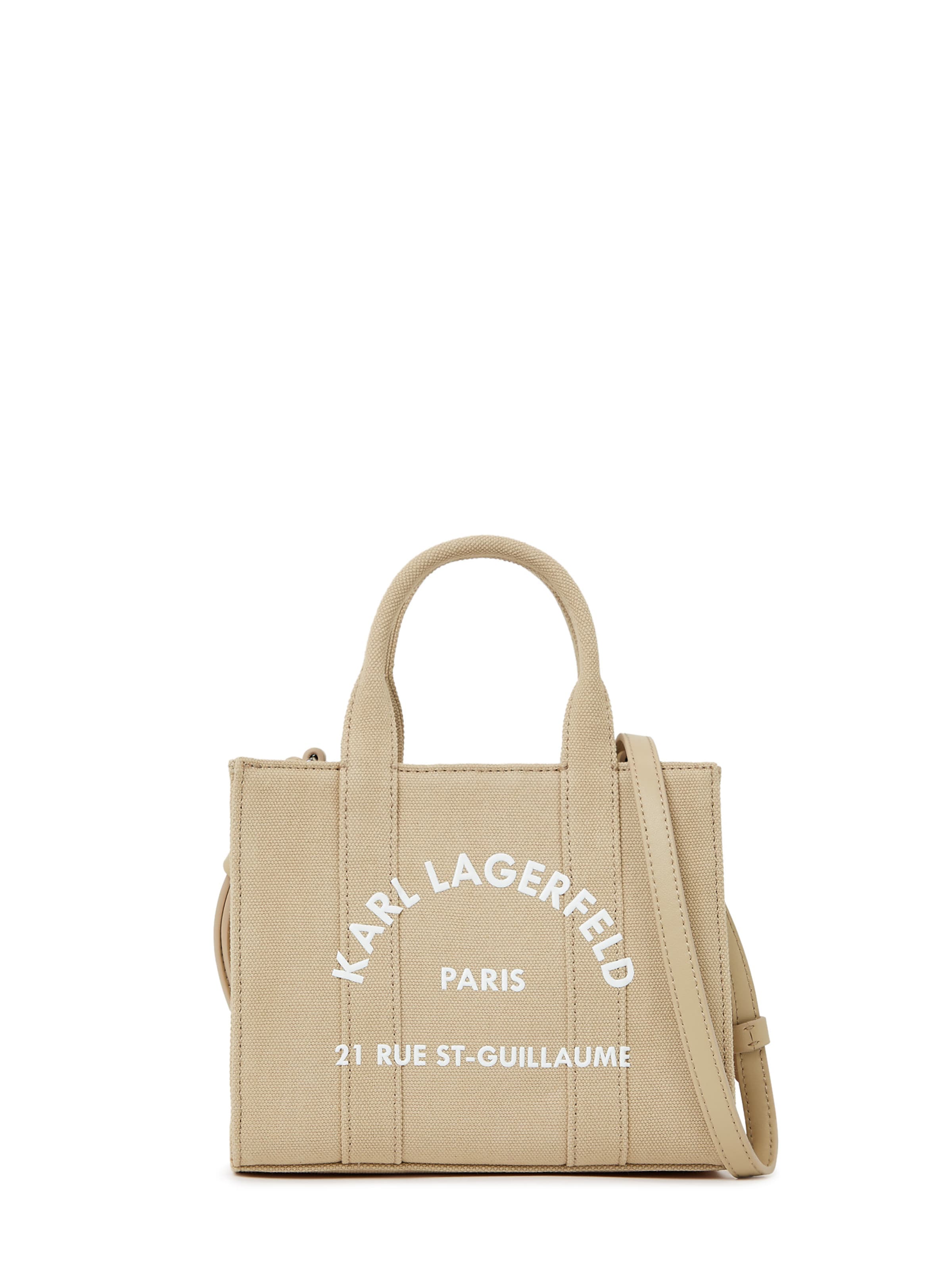 Shopper ' RUE ST-GUILLAUME MINI TOTE-BAG ' di Karl Lagerfeld in beige: frontale