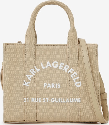 Cabas Karl Lagerfeld en beige : devant