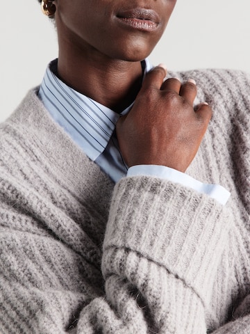 HUGO Strickjacke 'Shent' in Grau