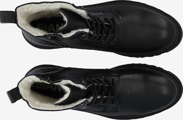 Bianco أحذية طويلة برباط بلون أسود