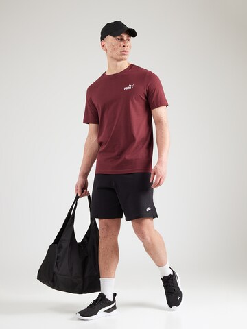 T-Shirt 'ESS Small No. 1' PUMA en rouge