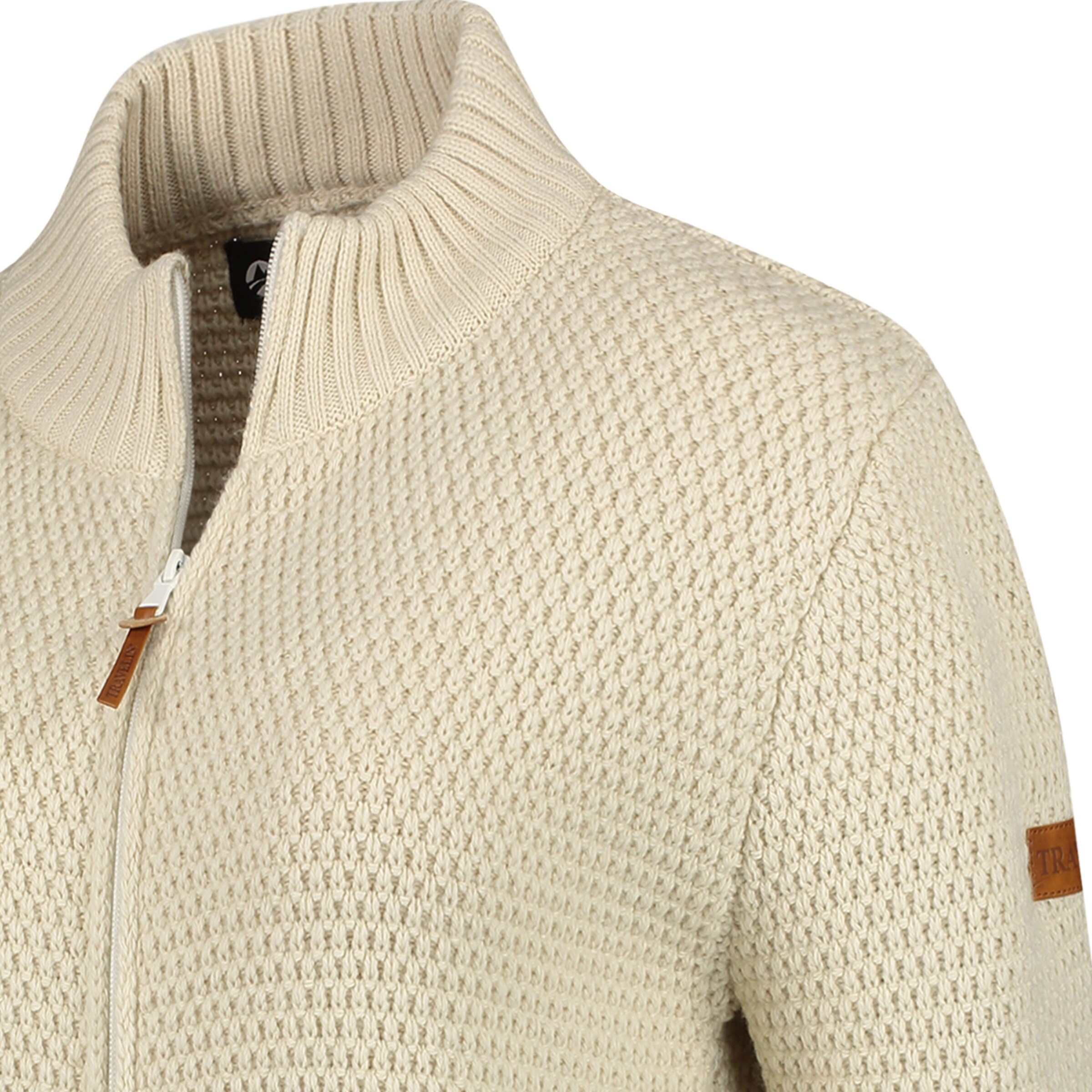Travelin Knit cardigan 'Raahe ' in Beige
