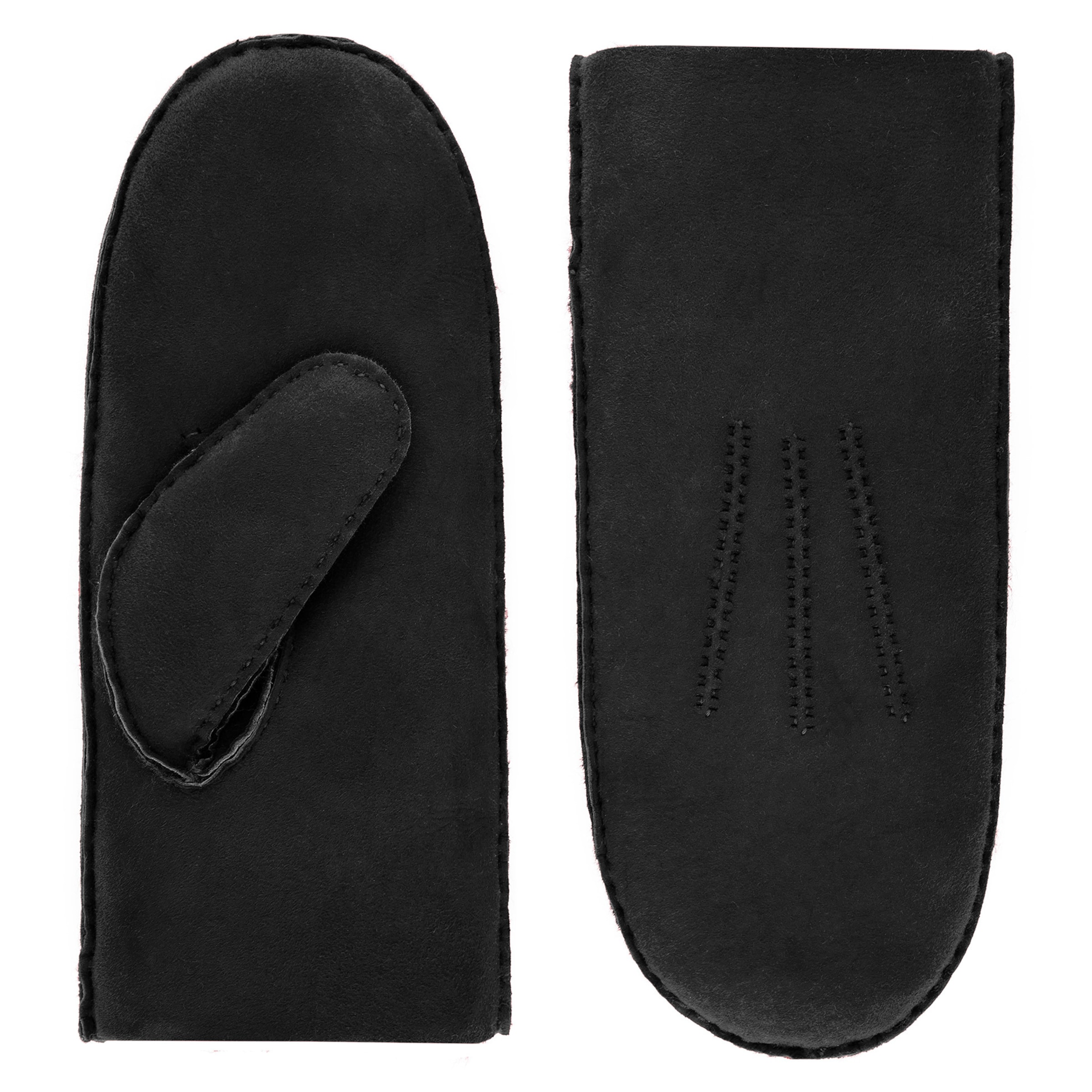 Roeckl Mittens 'OSLO' in Black: front