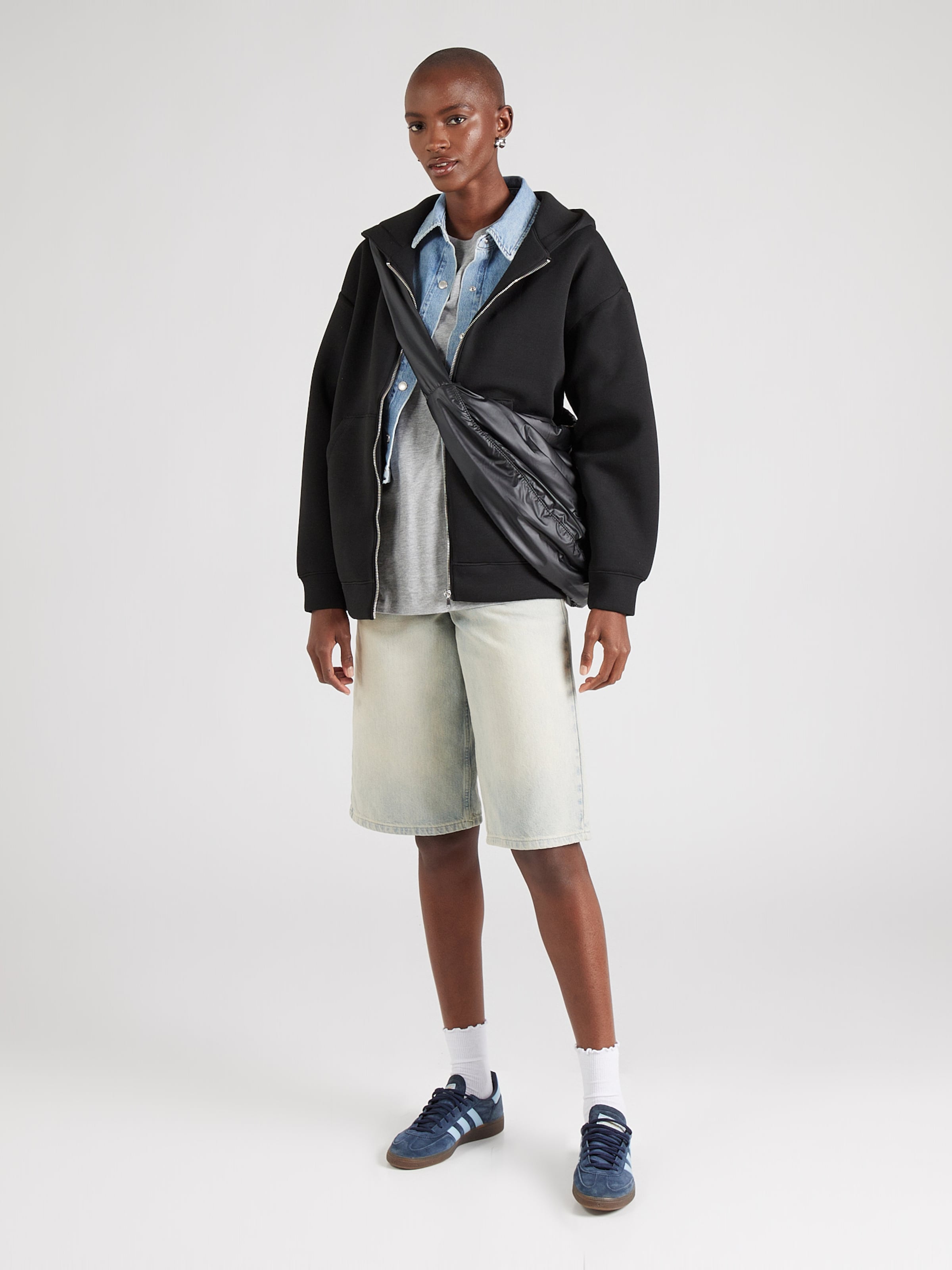 Monki Between Season Jacket in Black ABOUT YOU