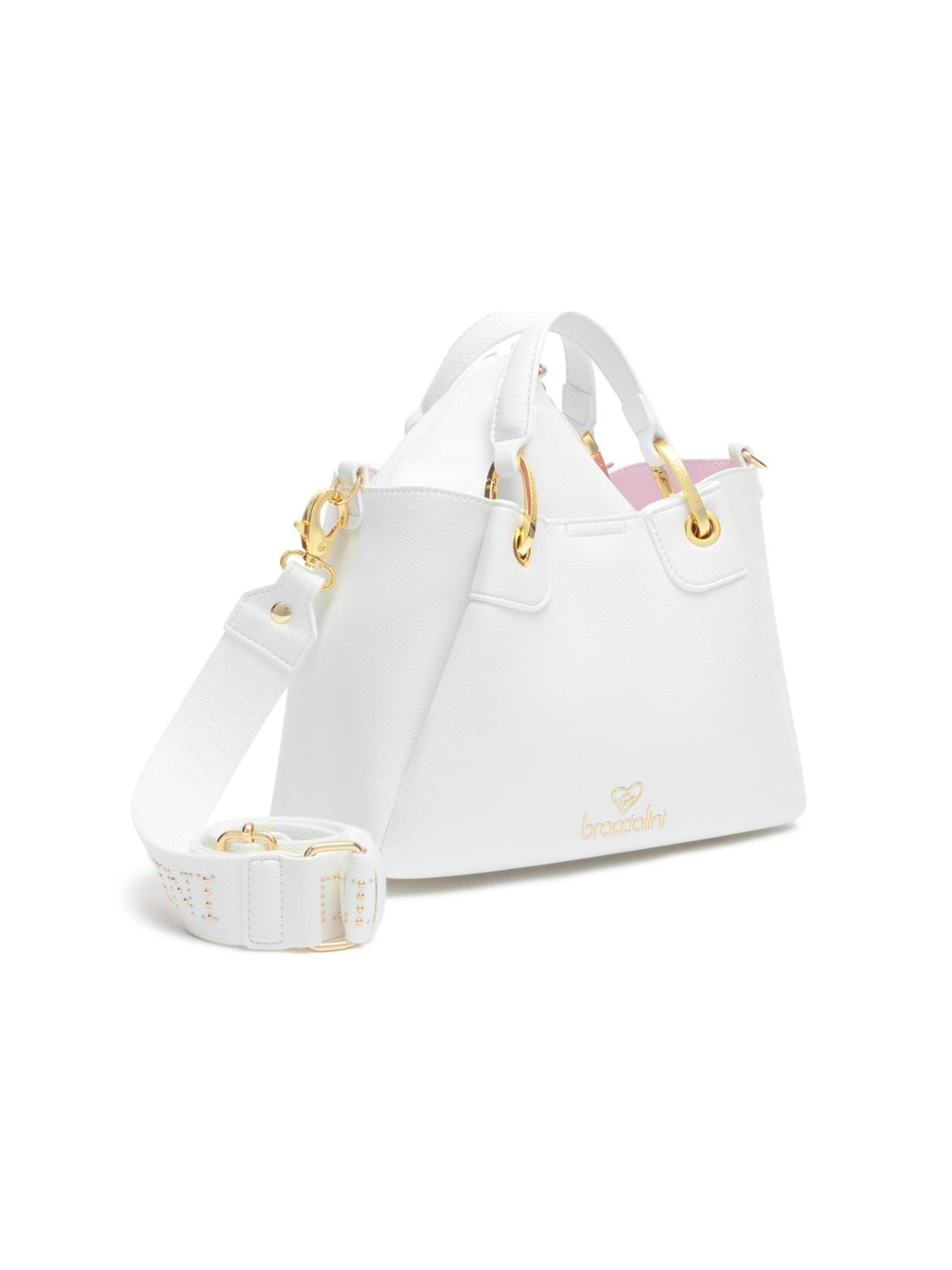 Borsa a mano 'Amy' di Braccialini in bianco