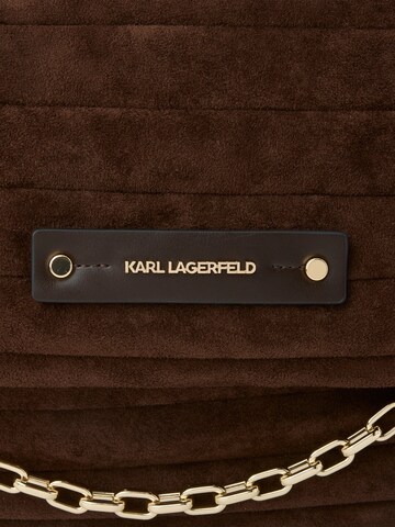 Karl Lagerfeld Наплечная сумка 'K/Essential Plie' в Коричневый