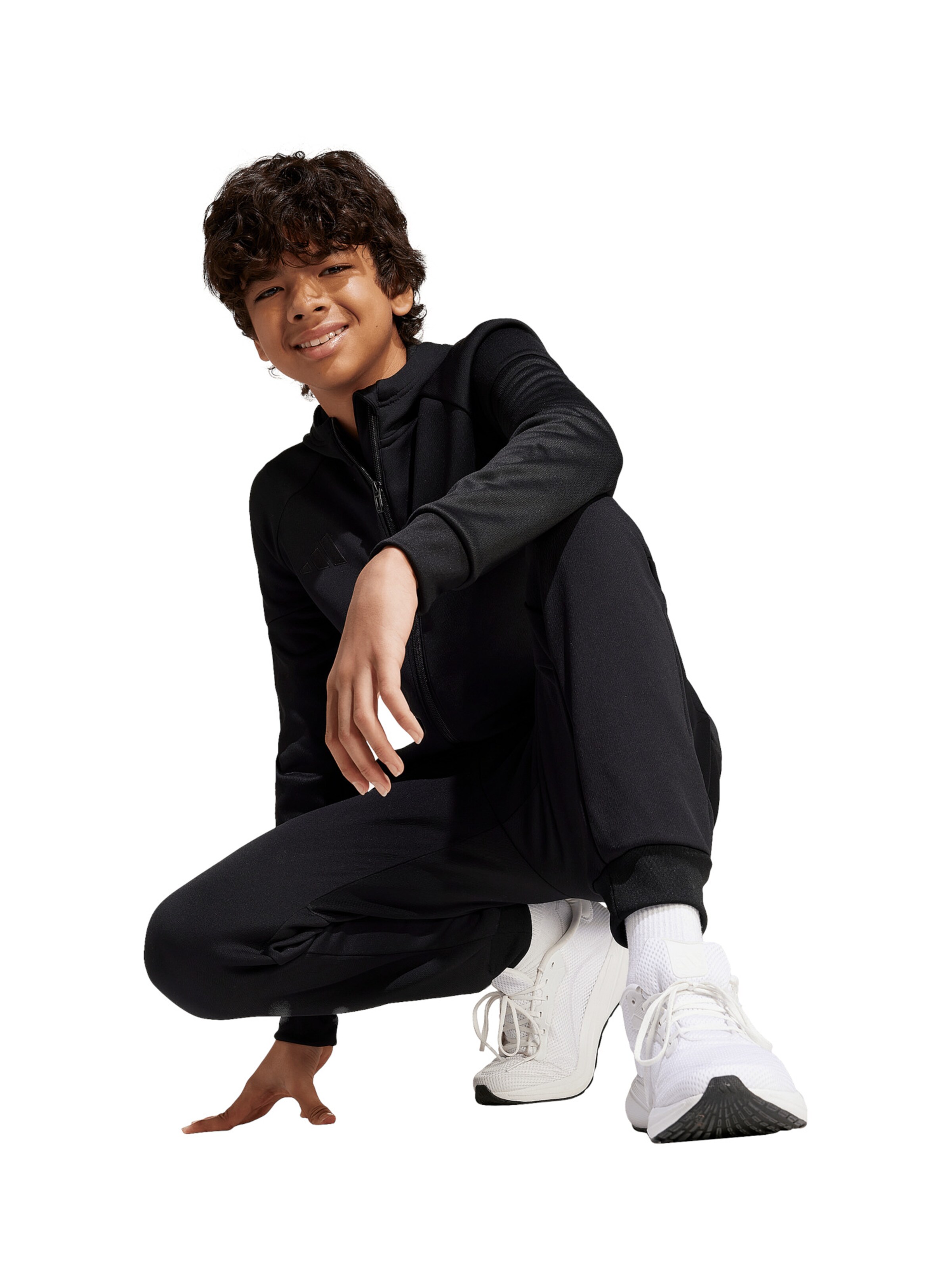 ADIDAS PERFORMANCE Sportsweatjacke 'Tiro 25' in Schwarz: Vorderseite