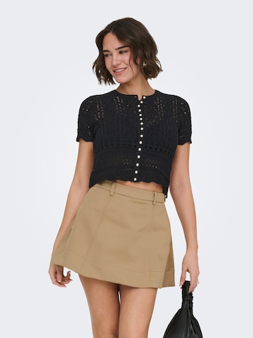 ONLY Knit cardigan 'ONLELKE' in Black: front