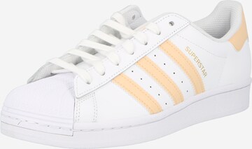 Baskets basses 'Superstar' ADIDAS ORIGINALS en blanc : devant