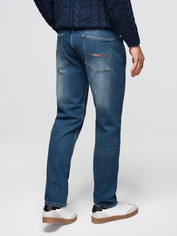 Ombre Regular Jeans in Blauw