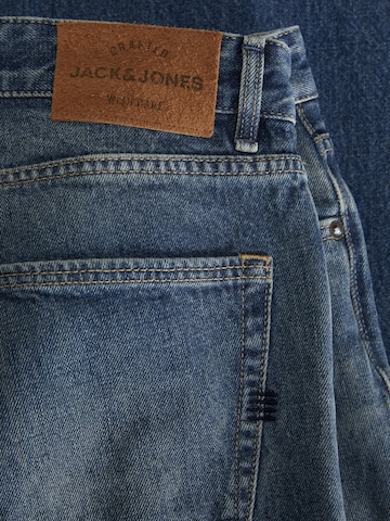 JACK & JONES بساق عريضة جينز 'Eddie Cooper' بلون أزرق