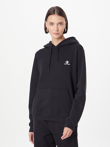 CONVERSE Sweatshirt in Zwart: voorkant