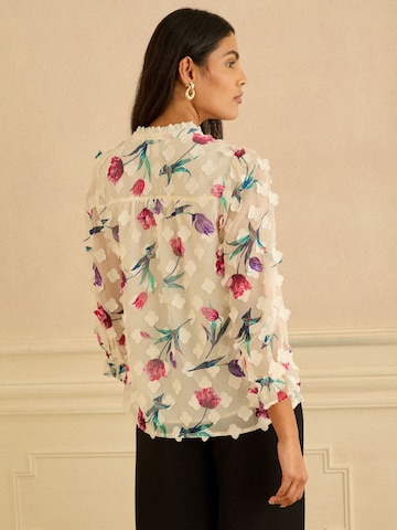 love & roses Blouse in Beige