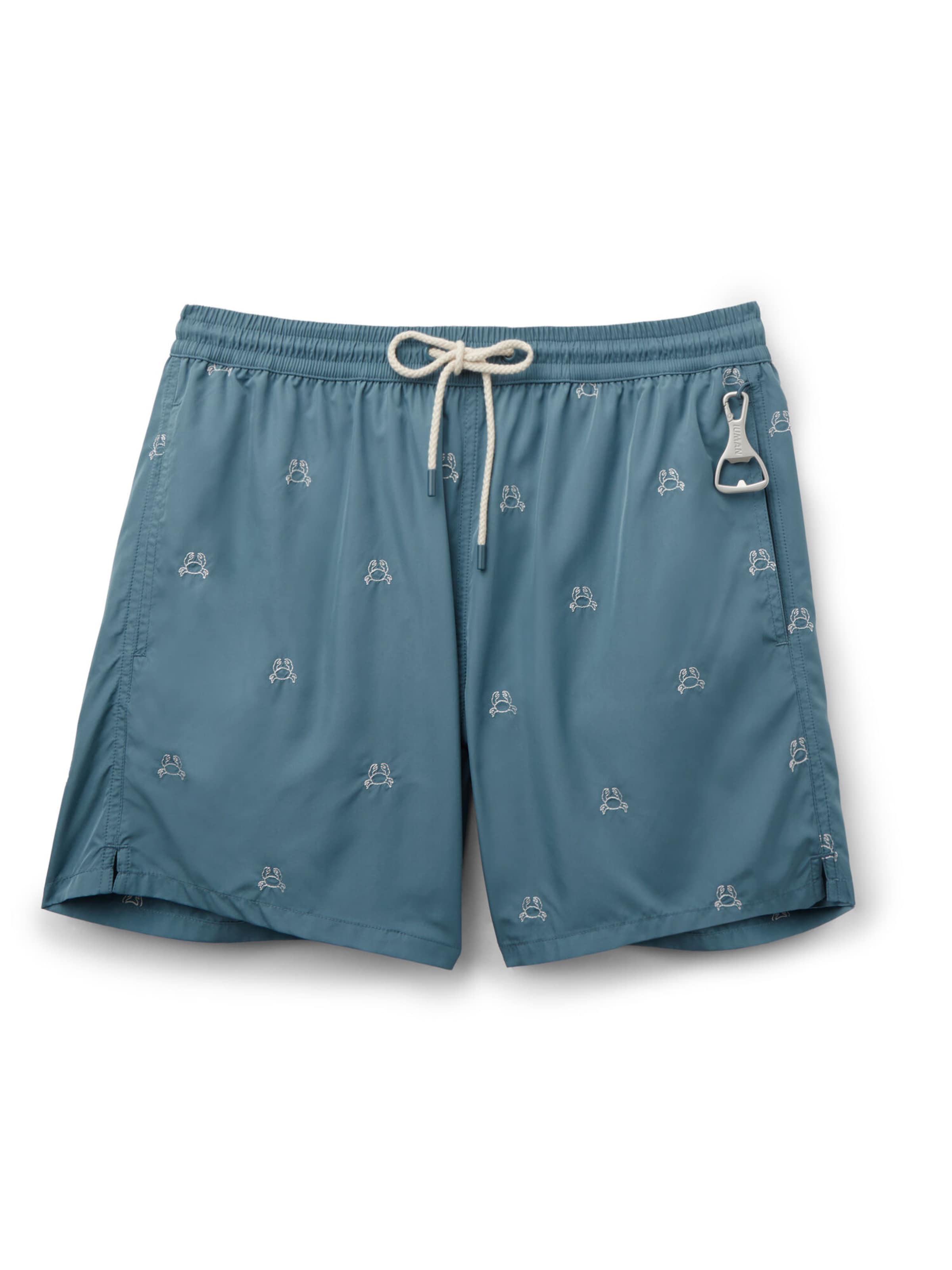 IUMAN Intimissimi Board Shorts in Blue: front