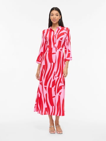 VILA - Vestido camisero 'VIAya Paya' en rojo: frente