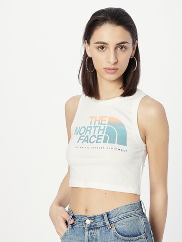 THE NORTH FACE - Top em branco: frente