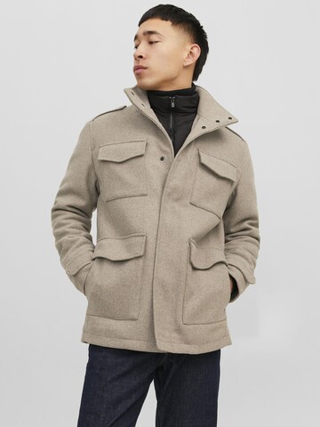 Veste mi-saison 'Parker' JACK & JONES en beige : devant