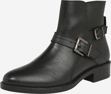 ABOUT YOU - Botas pelo tornozelo 'Gina' em preto: frente