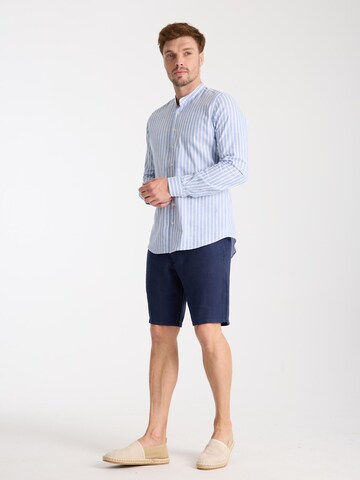 Slim fit Camicia business 'Caravaggio' di 7Camicie in blu