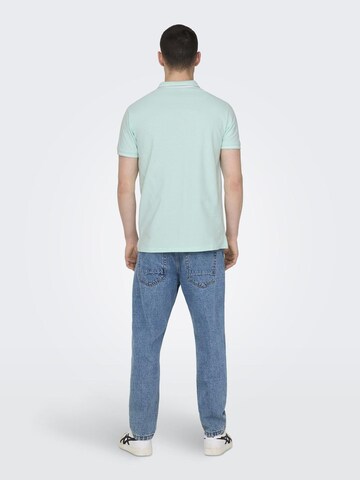 Only & Sons T-shirt 'FLETCHER' i blå