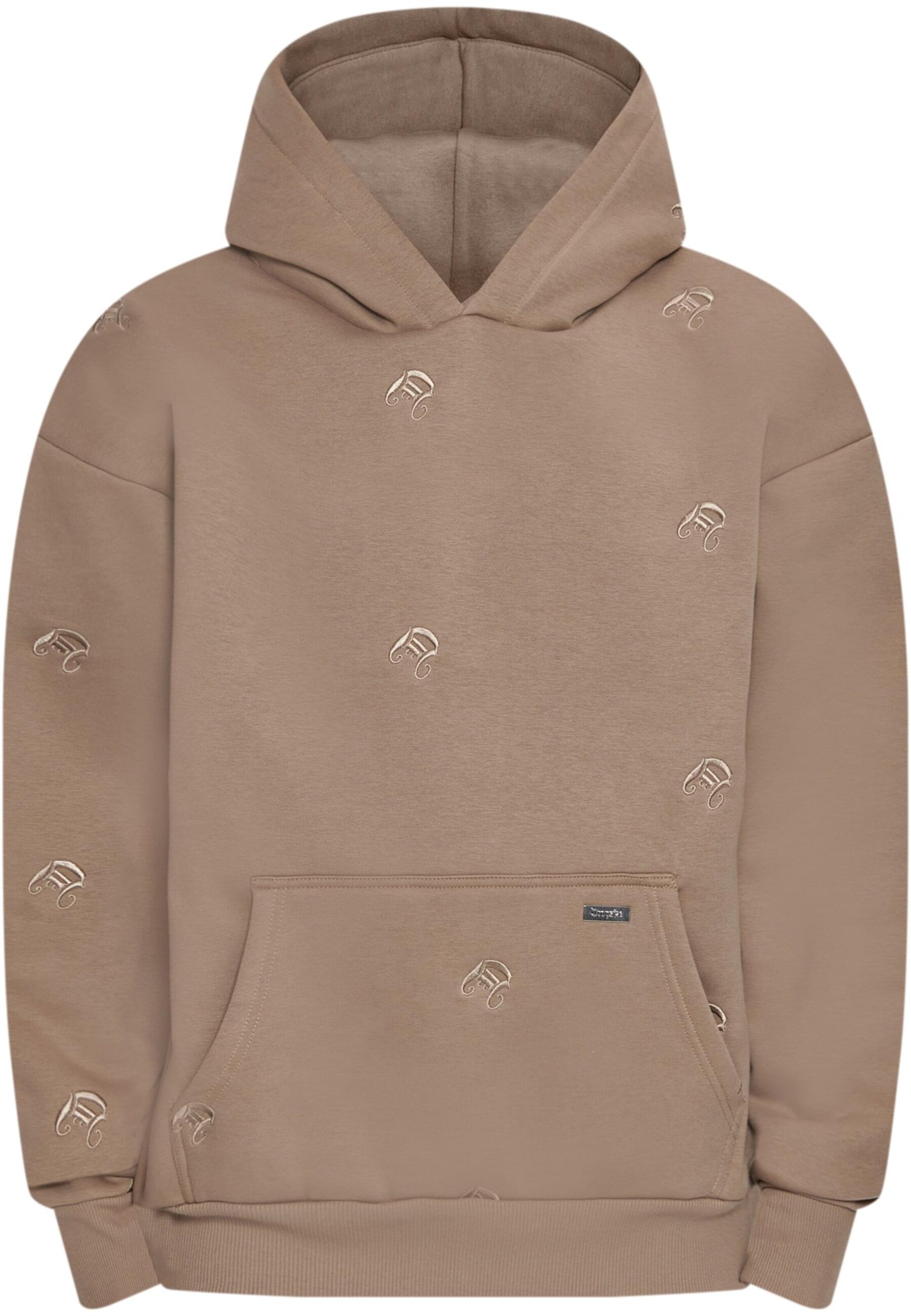 Dropsize Sweatshirt i brun: framsida