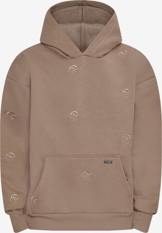 Dropsize Sweatshirt in Braun: predná strana